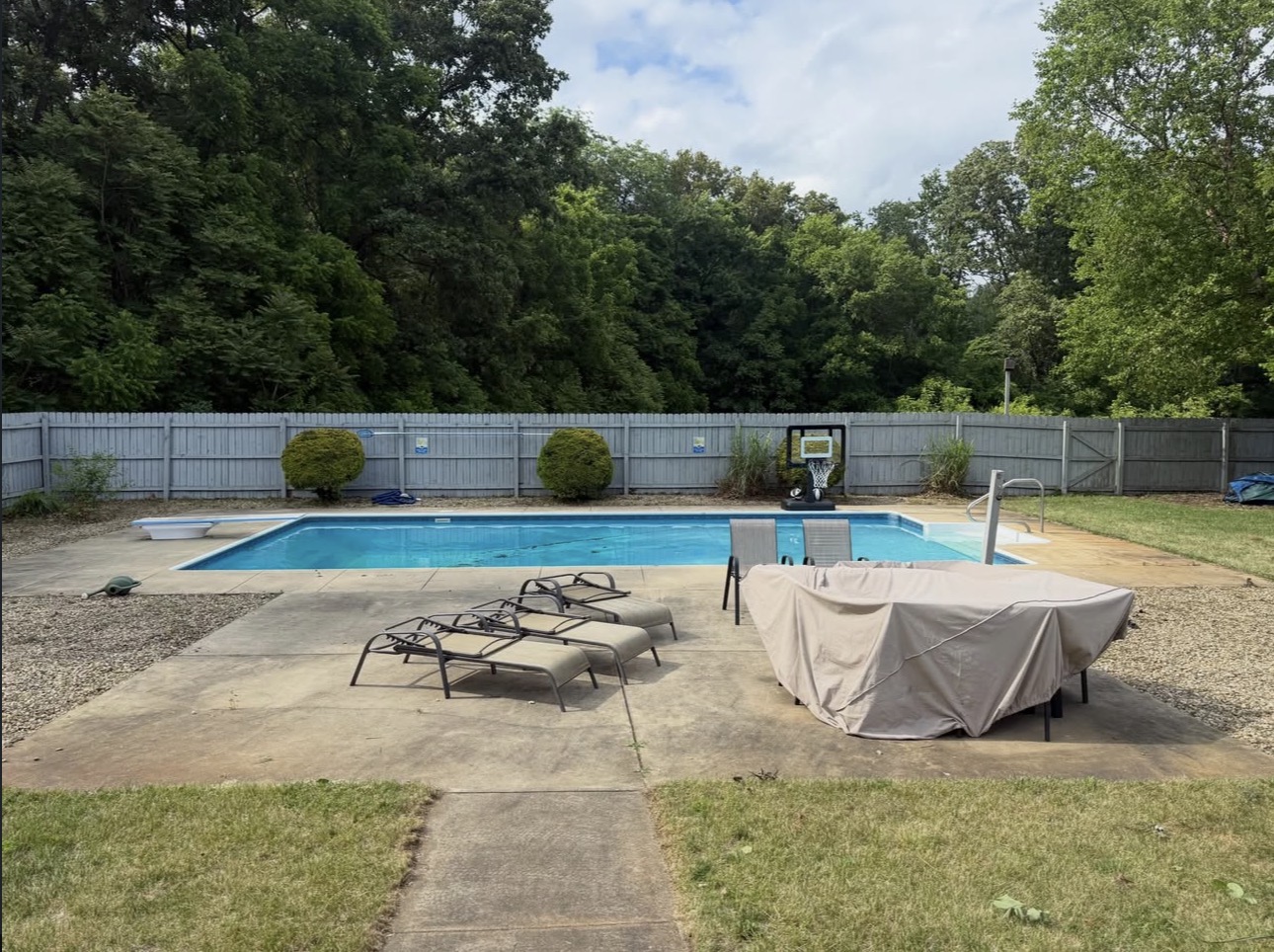 Pool Area Cleanup after