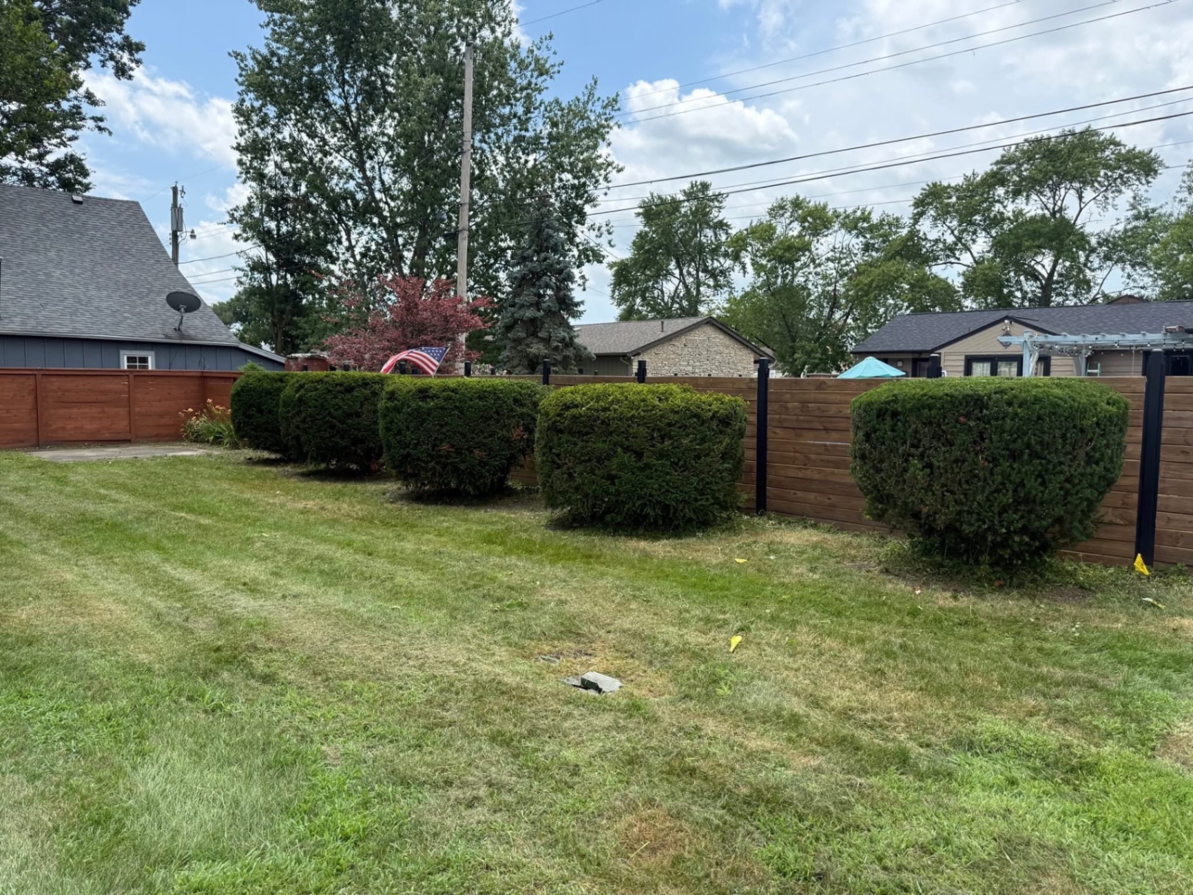 Fence-Line Hedge Shaping after